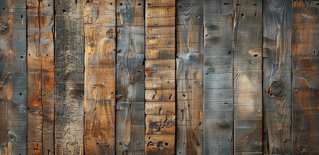 Wooden Wall Made of Wood Planks