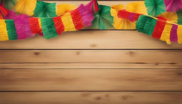 a wooden wall with a colorful scarf on it