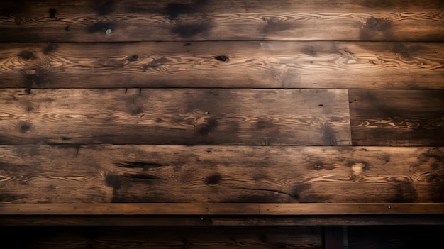 A wooden wall with a dark brown background and a dark brown background