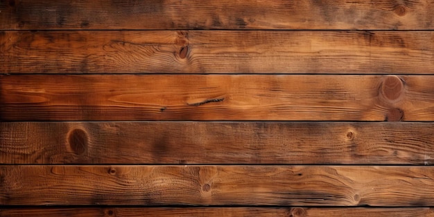 A wooden wall with a dark brown background and a wooden floor that has a dark brown color.