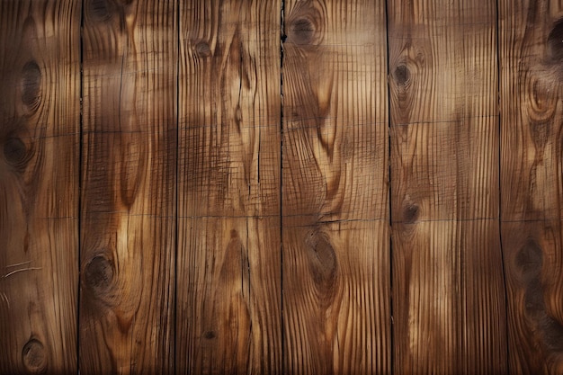 ダークブラウンの背景と木の質感を持つ木製の壁。