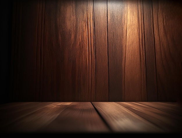 A wooden wall with a light on it