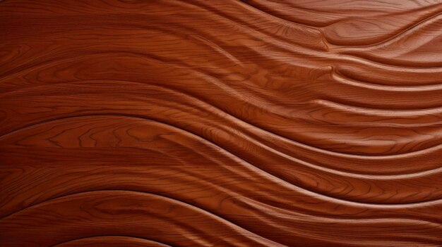 A wooden wall with wavy lines and a light on it.