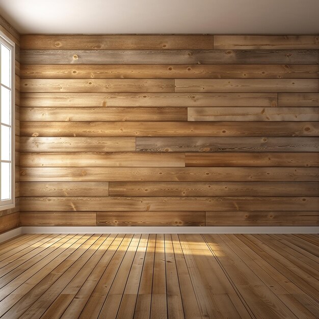 Photo a wooden wall with a window that says 