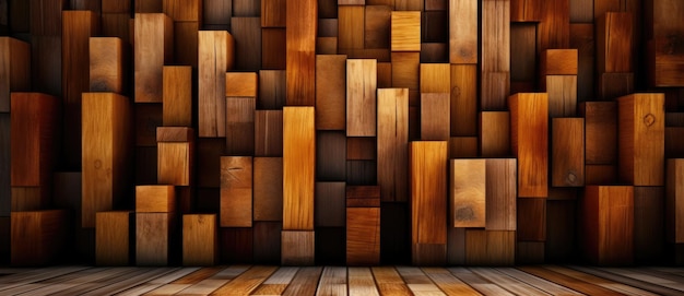 A wooden wall with a wooden background and a wooden wall