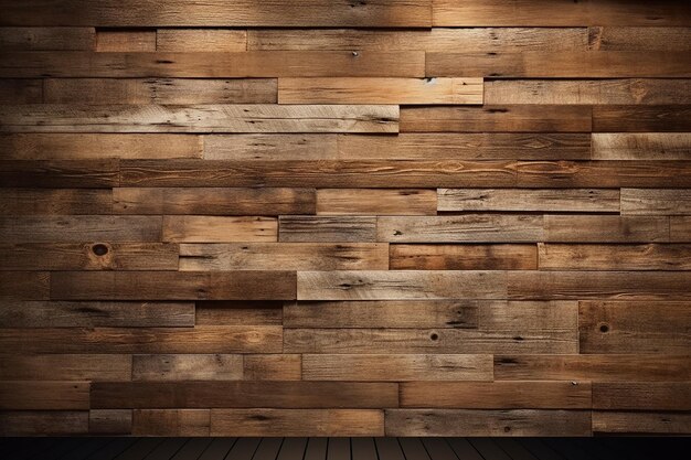 a wooden wall with a wooden wall behind it.