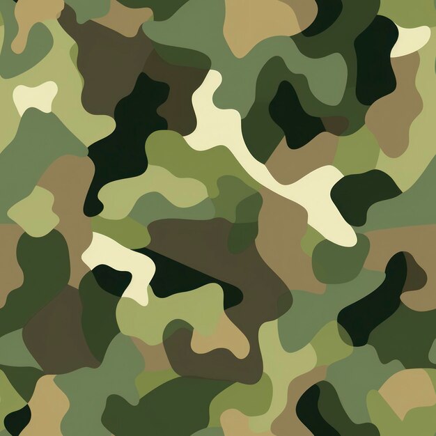 Photo woodland camouflage pattern with large dominant shapes ai generated