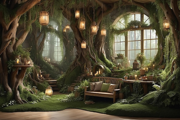 Photo woodland fantasy infuse the magic of the forest into your indoor decor