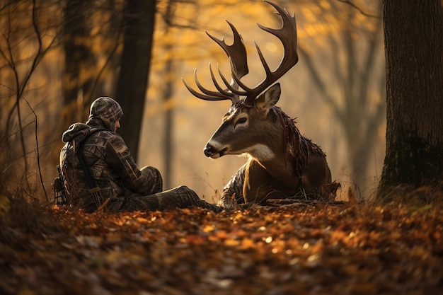 Photo woodland_trek_deer_hunter