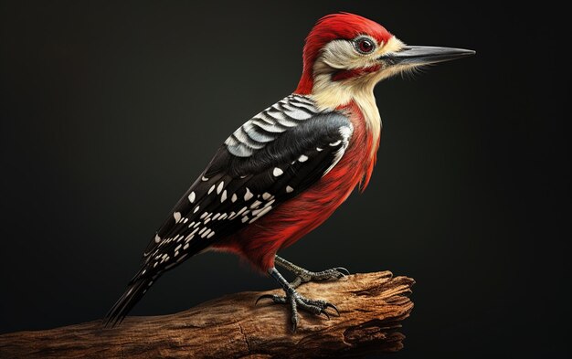 Woodpecker bird on natural environment