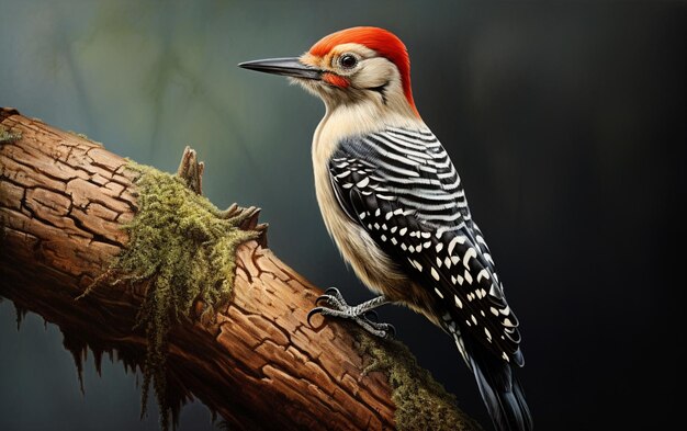 Photo woodpecker bird on natural environment