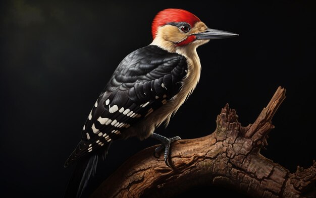 Woodpecker bird on natural environment