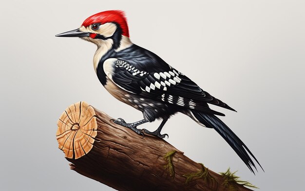 Photo woodpecker bird on natural environment