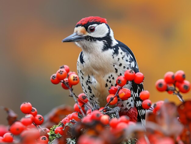 Glass Woodpecker On Branch Ornament With Glitter