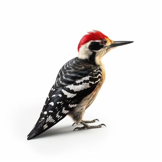 woodpecker on white background