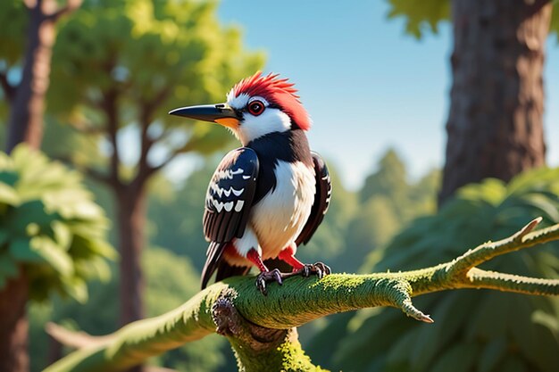 Woodpecker wild protection animal hd photography photo wallpaper background illustration