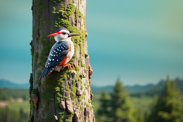 Photo woodpecker wild protection animal hd photography photo wallpaper background illustration