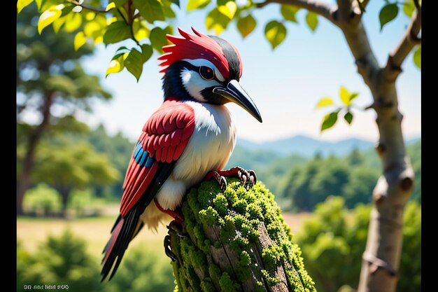 Woodpecker wild protection animal HD photography photo wallpaper background illustration