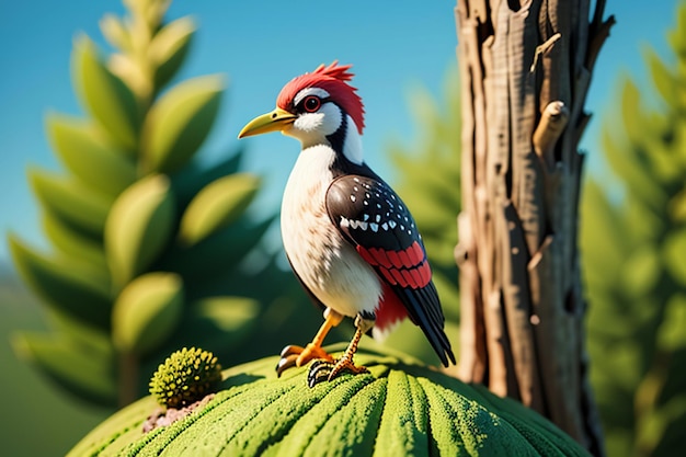 Woodpecker wild protection animal HD photography photo wallpaper background illustration