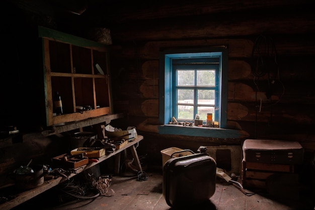 Woodwork shop in the village