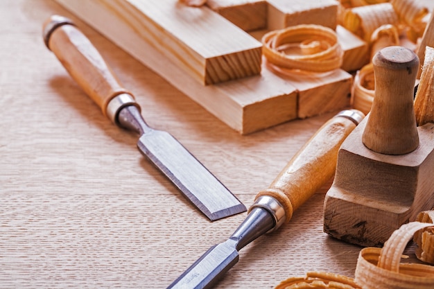 Woodworkers plane and chisels