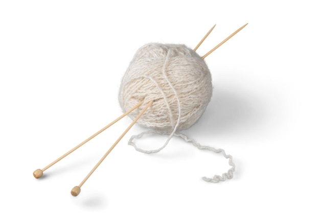 Wool Yarn and Knitting Needles