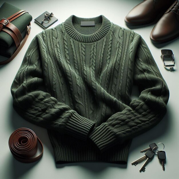 Photo woollen sweater