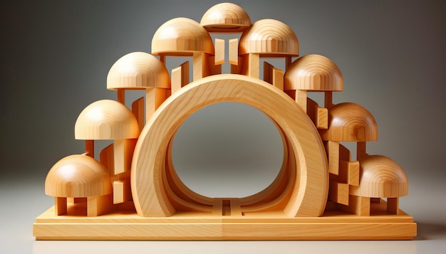 Foto woondecoratie houten meubilair