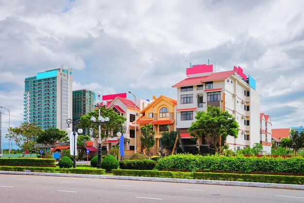 Woongebouwen in Danang, Vietnam