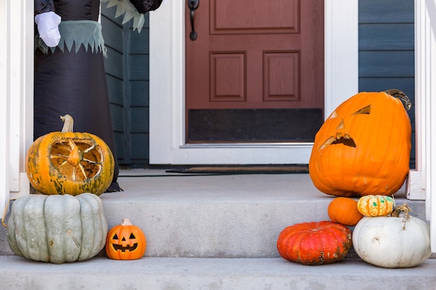 Woonhuis ingericht voor Halloween-vakantie.