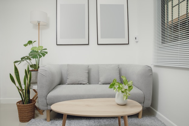 Woonkamer met minimalistische stijl