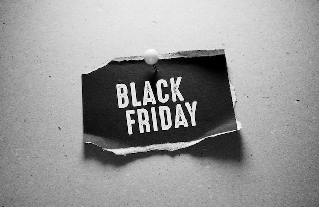 Woorden met Black Friday-concept