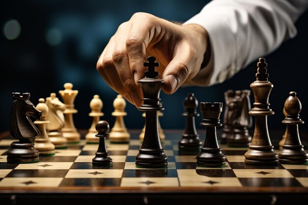 A skilled hand deftly slides a chess piece marked Chess across Vertical  Mobile Wallpaper AI Generated 31597116 Stock Photo at Vecteezy