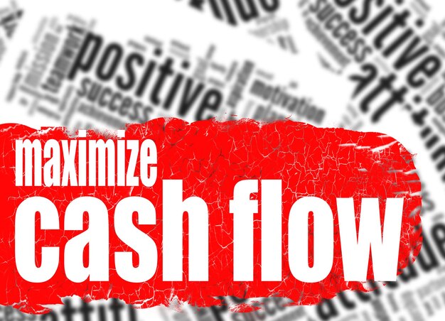 Photo word cloud maximize cash flow