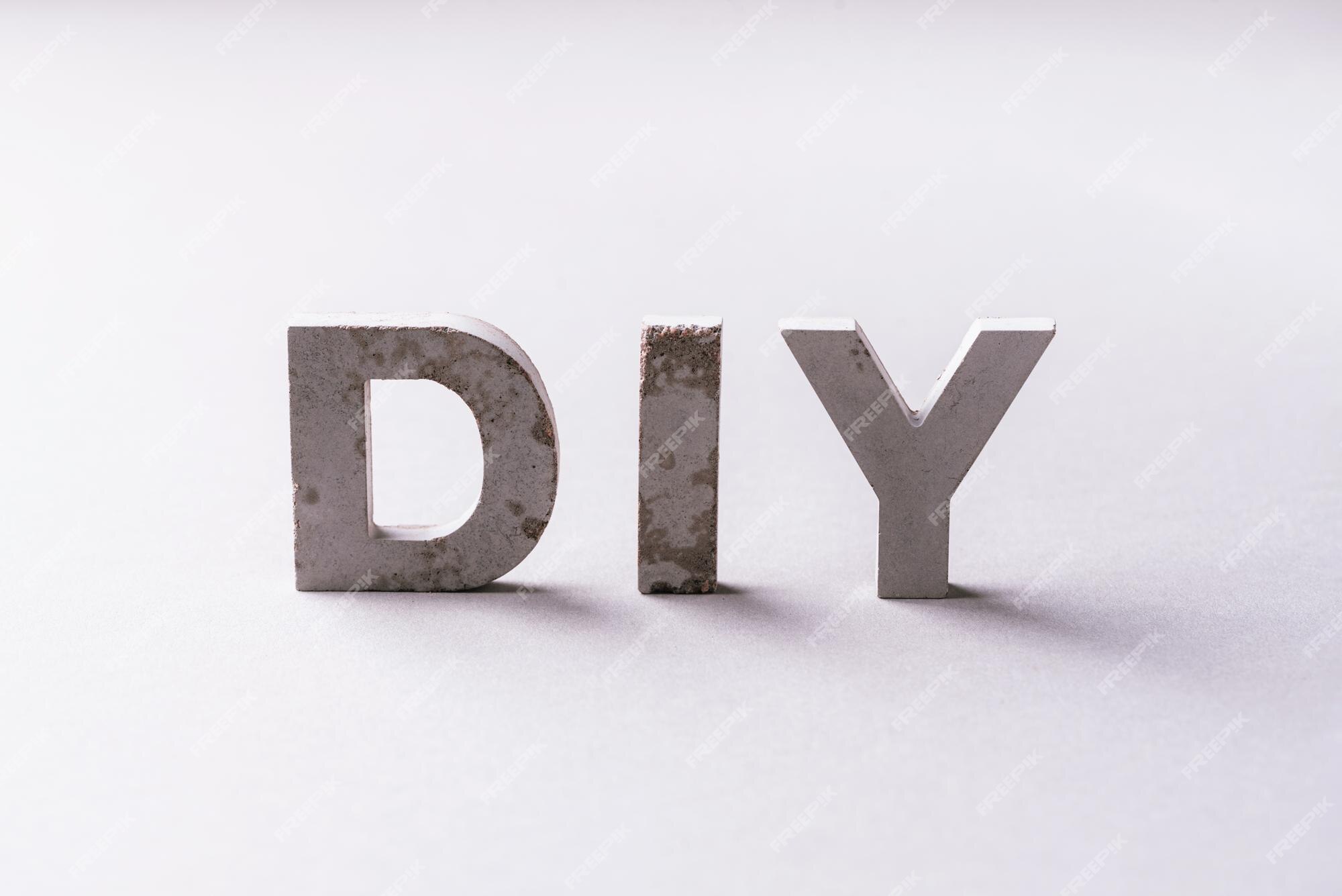 DIY Concrete Letters