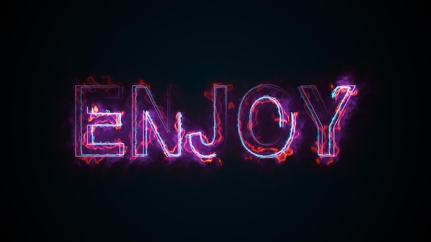 Photo the word enjoy