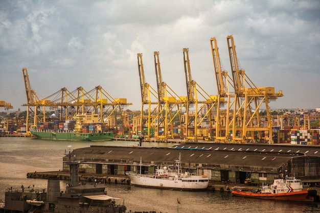 Word harbour at Colombo Sri Lanka