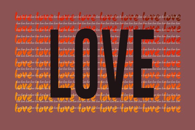 Photo the word love written as concept of love and valentines day background