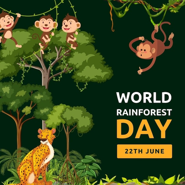 word rainforest day template