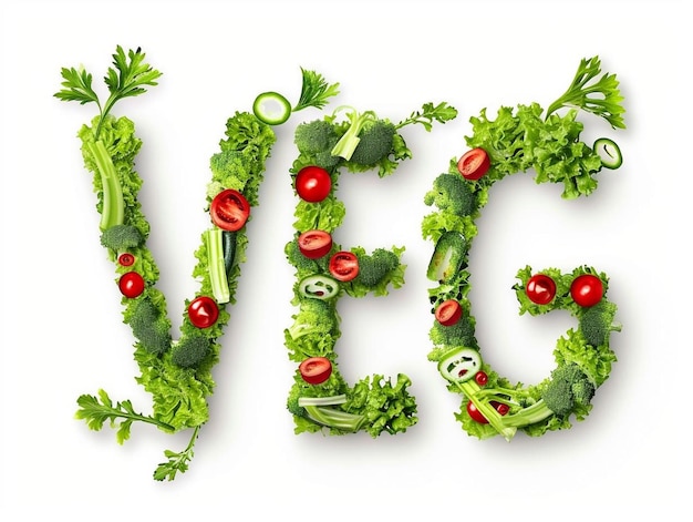 the word veg is made up of vegetables