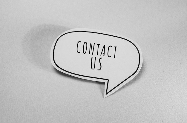 Words with Contact Us Business Concept Idea