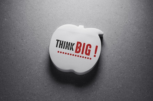 Think Big Business Concept 아이디어가 있는 단어