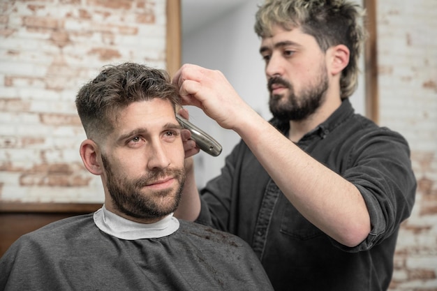 Work at the barber shop High quality photo