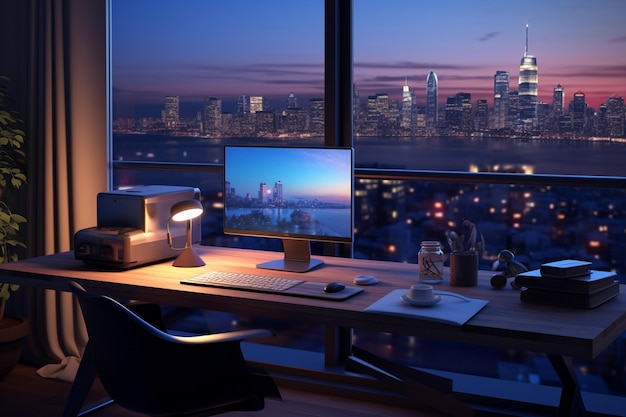 Work from home and workspace concept