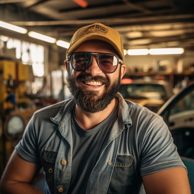 Foto lavoro un abito di lavoro uomini che affrontano difficoltà lavoro sorriso passando