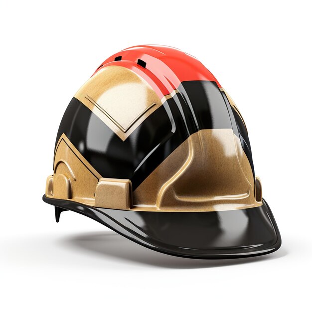 worker helmet isolated on white background