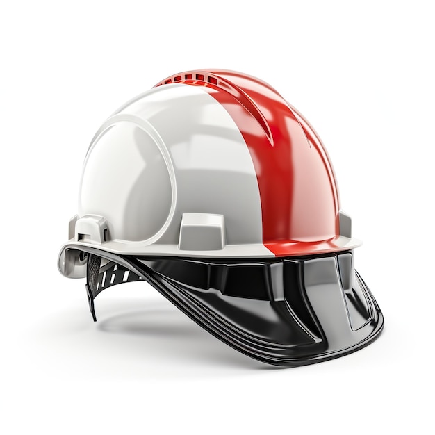 worker helmet isolated on white background