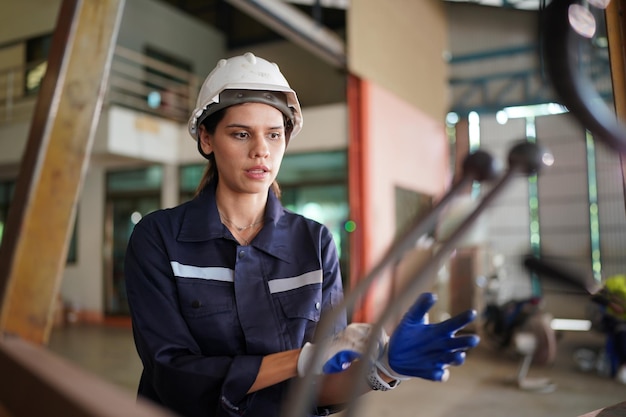 Worker in metal industry