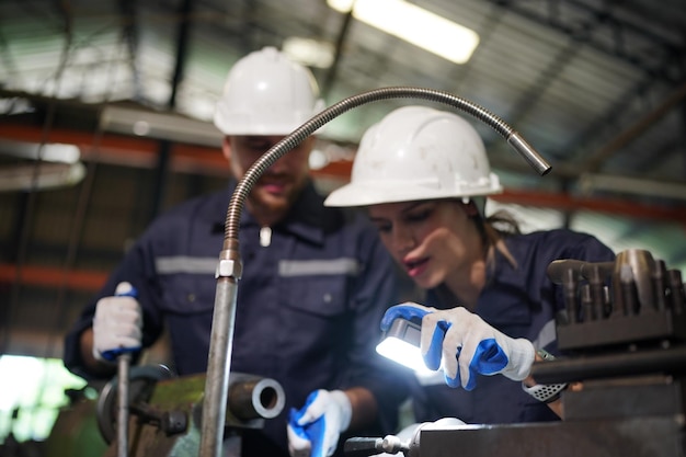 Worker in metal industry