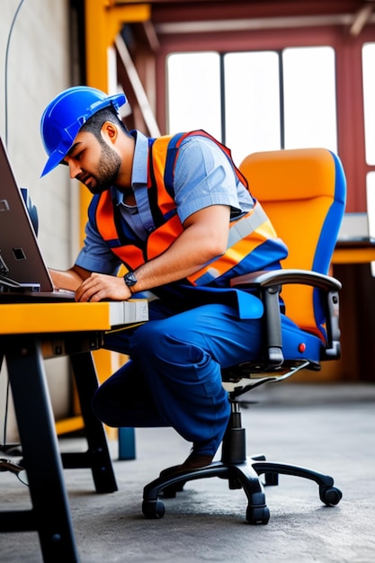 worker realistic highly defined high quality